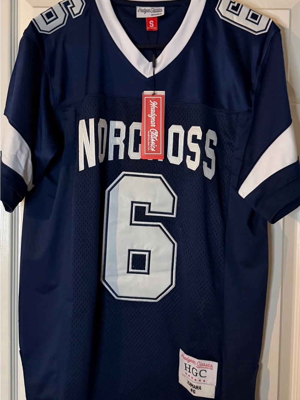 Alvin Kamar Hardgraft/Norcross Navy Blue #6 high school Football Jersey